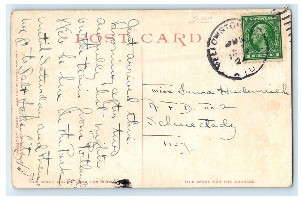 c1910s Eagles Nest Rock Gardiner Canyon Wyoming Antique Posted Postcard