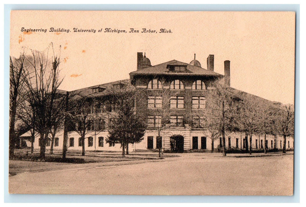 1909 Engineering Building University of Michigan, Ann Arbor Michigan MI Postcard
