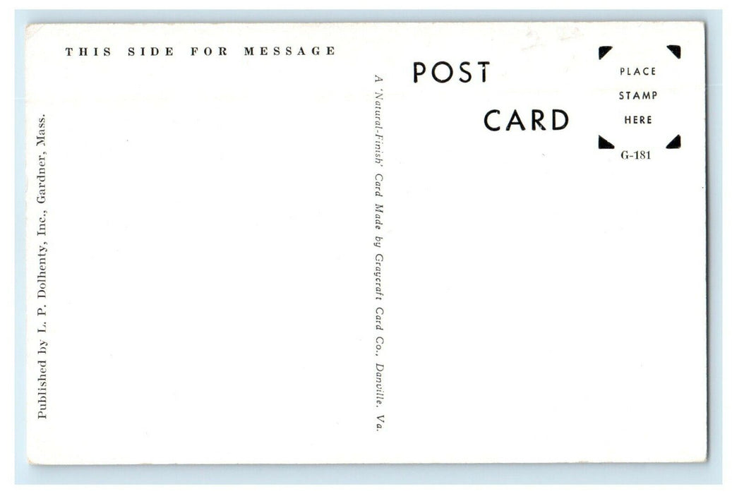 c1940's Greenwood Memorial Swimming Pool Gardner Massachusetts MA Postcard