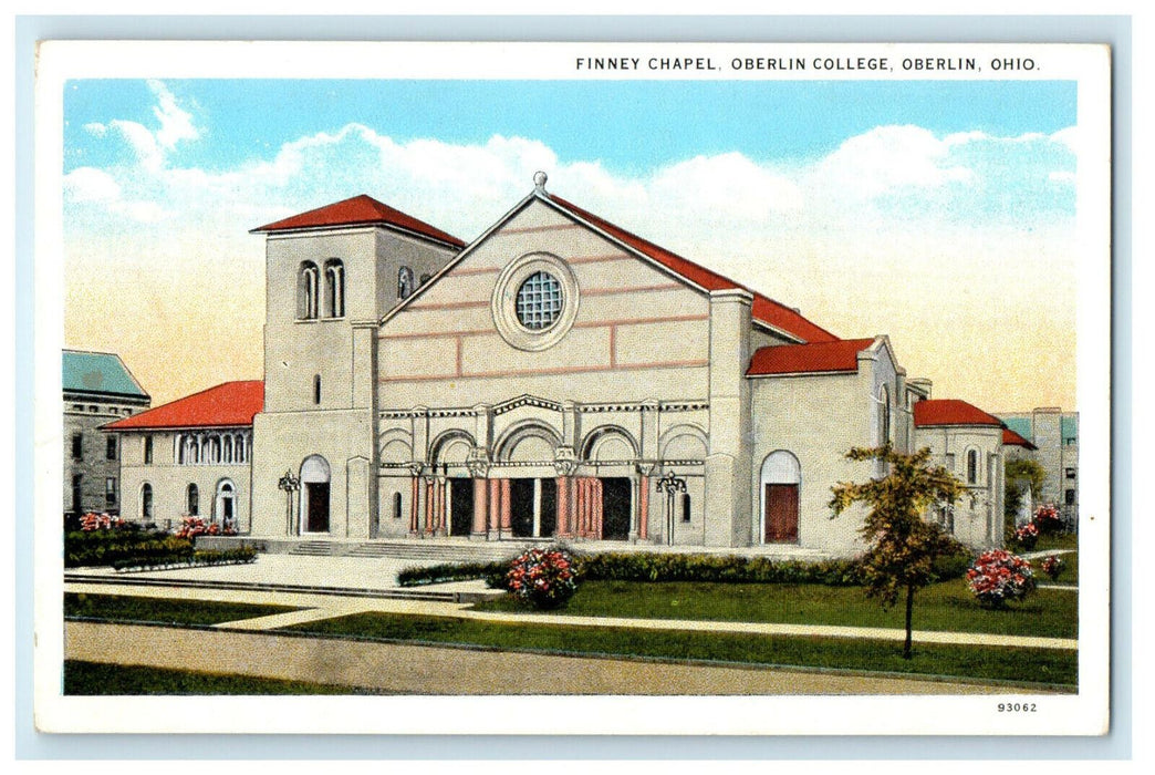 1927 Finney Chapel, Oberlin College, Oberlin Ohio OH Vintage Posted Postcard