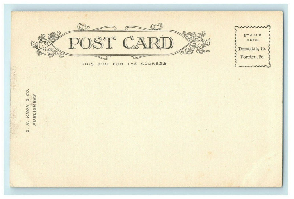 c1905 CB & Q Burlington Rail Bridge Iowa IA Unposted Antique Postcard