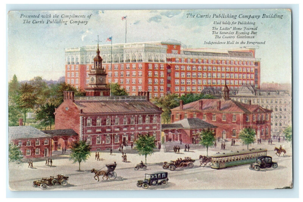 c1910 Curtis Publishing Company Philadelphia Advertising Building Postcard