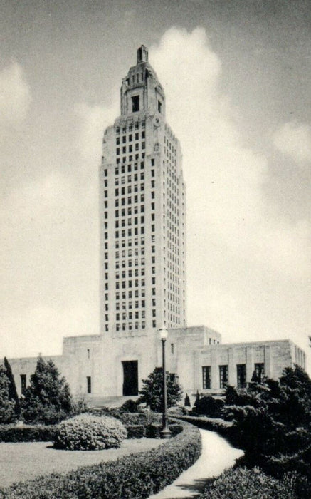 c1940's State Capitol Baton Rouge Louisiana LA Unposted Vintage Postcard