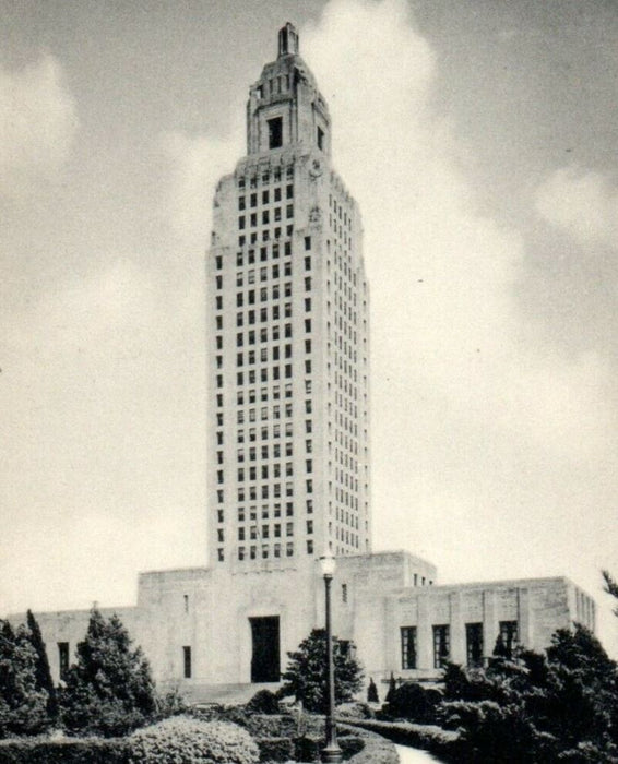 c1940's State Capitol Baton Rouge Louisiana LA Unposted Vintage Postcard