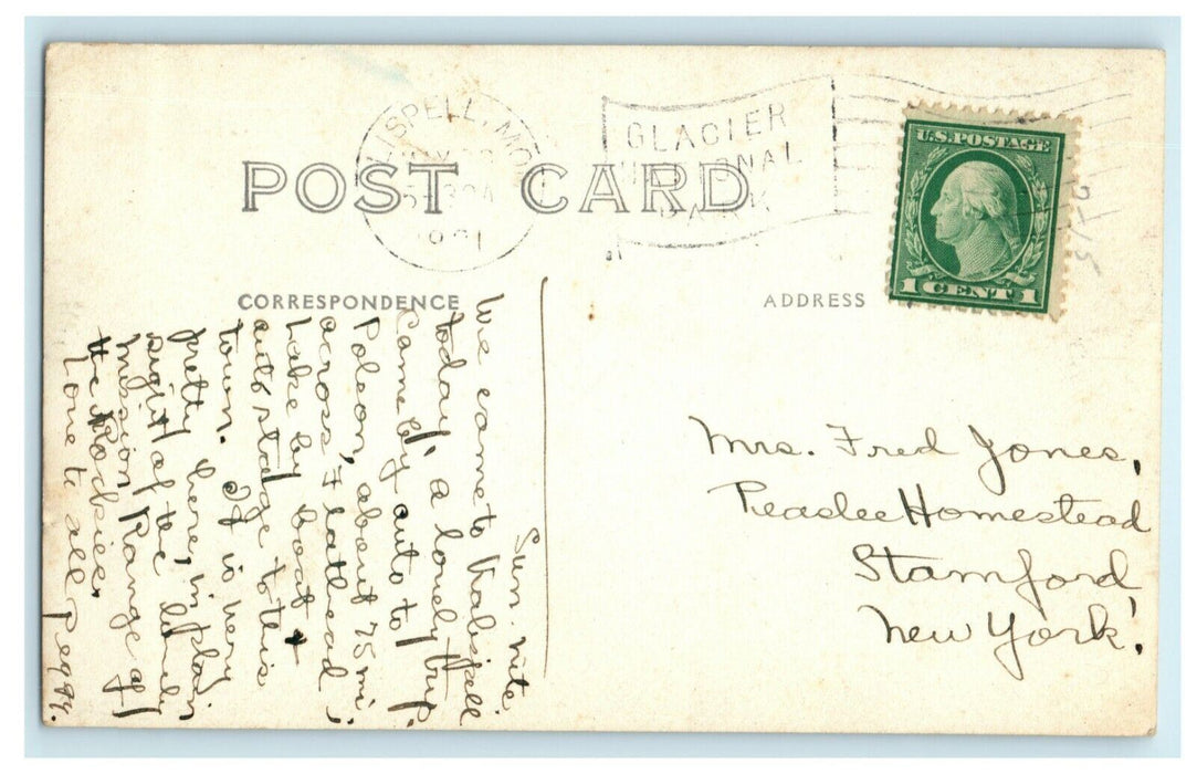 1931 Flathead Lake Montana MT Kalispell RPPC Photo Posted Vintage Postcard