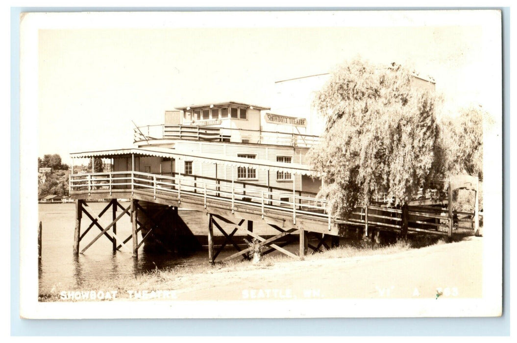 c1940's Showboat Theatre Seattle Washington WA RPPC Photo Postcard