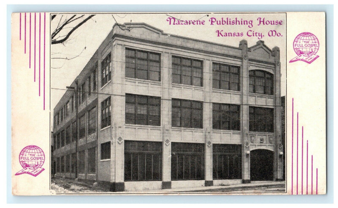 c1910 Nazarene Publishing House Kansas City Missouri MI Antique Postcard