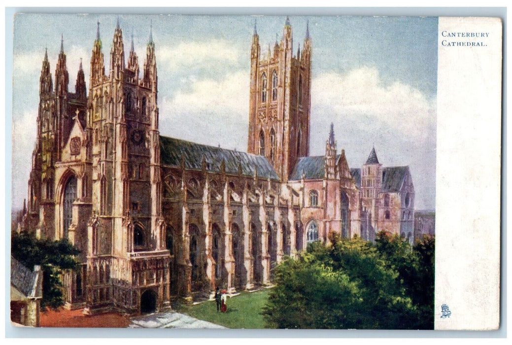 c1910 Cathedral Canterbury Kent England Unposted Oilette Tuck Art Postcard