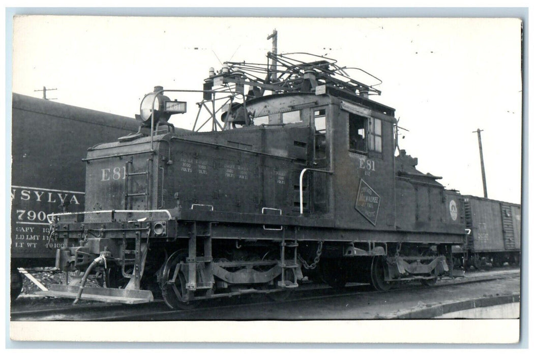 c1950's Electric Switcher Train E81 Pacific Railway St. Paul RPPC Photo Postcard