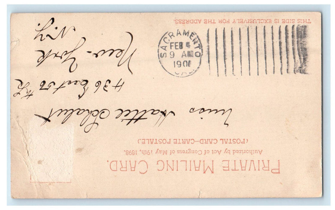 1901 Mt. Hood Oregon OR Detroit Photographic Co. PMC Posted Antique Postcard