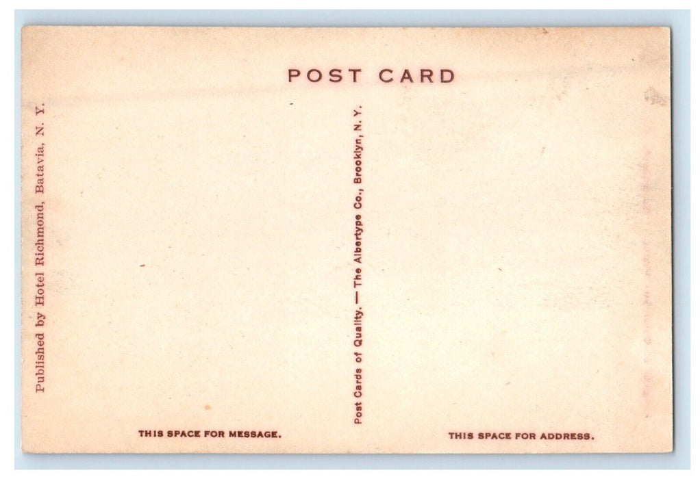 View Of Knights Of Columbus Home Batavia New York NY Unposted Antique Postcard