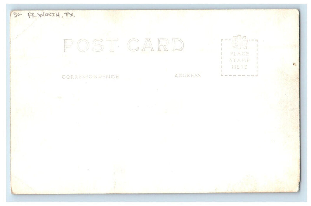 c1940's Paul Gould Bucked Western Rodeo Ft. Worth Texas TX RPPC Photo Postcard