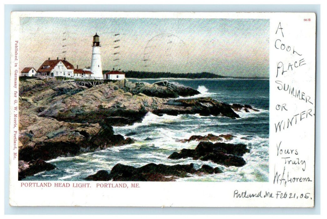 1905 Portland Head Light, Portland Maine ME Posted Antique Postcard