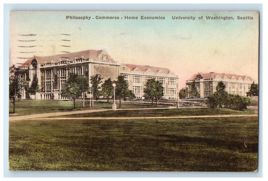 1934 Philosophy Commerce Home Economics University Washington Seattle Postcard