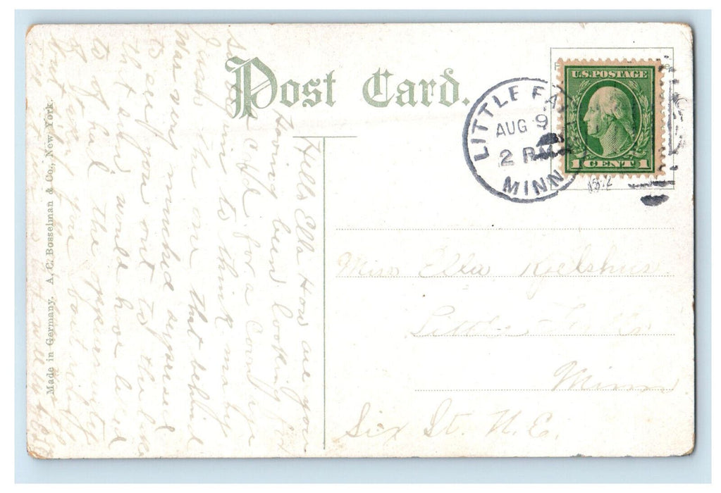 c1910 Milling District, Great Northern Railway Bridge Minneapolis MN Postcard