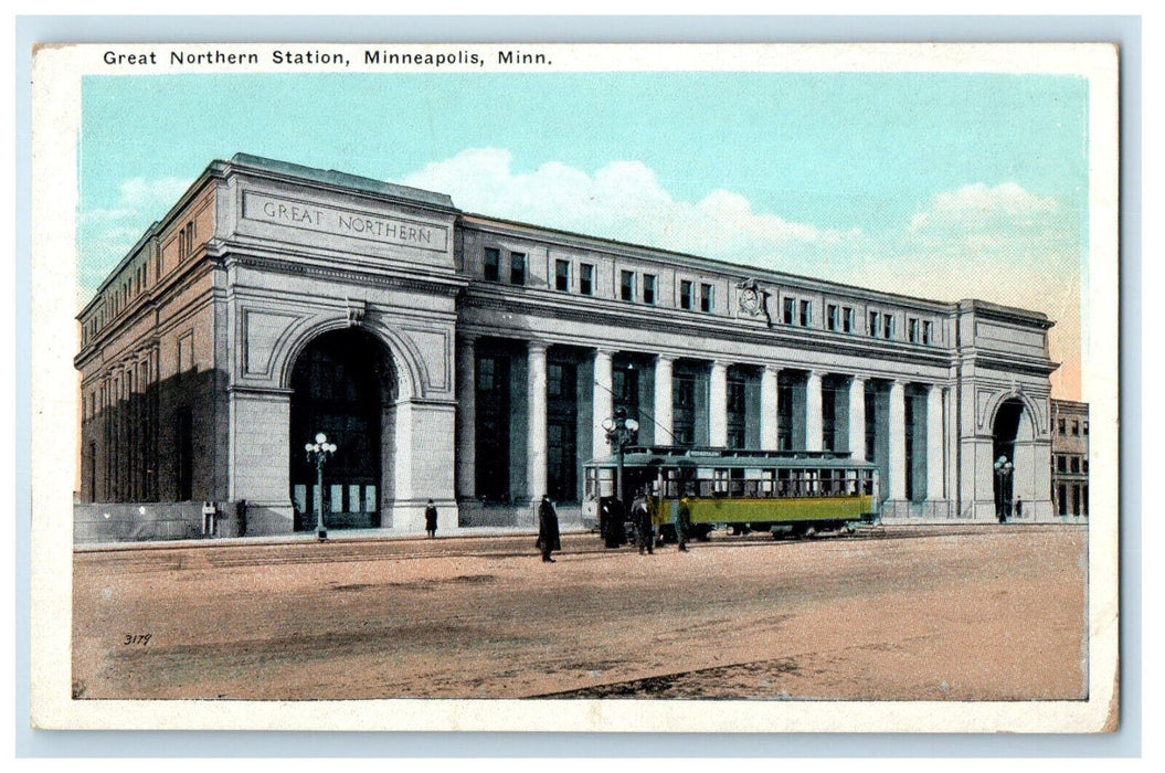 c1920s Great Northern Station Minneapolis Minnesota MN Unposted Postcard