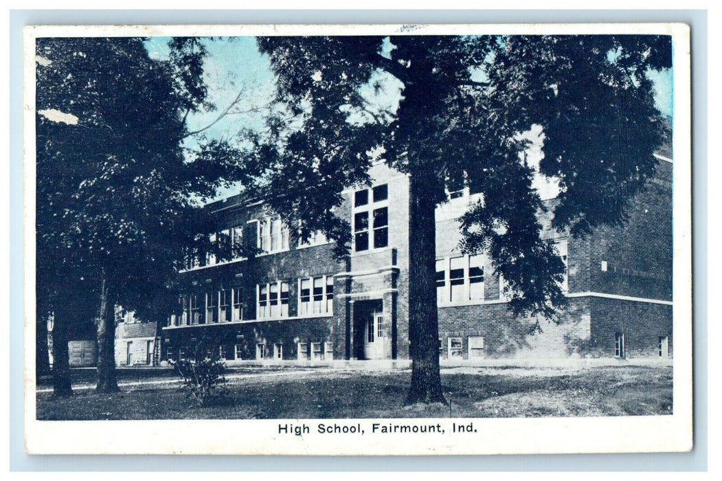 c1930s High School Fairmouth Indiana IN Unposted Vintage Postcard