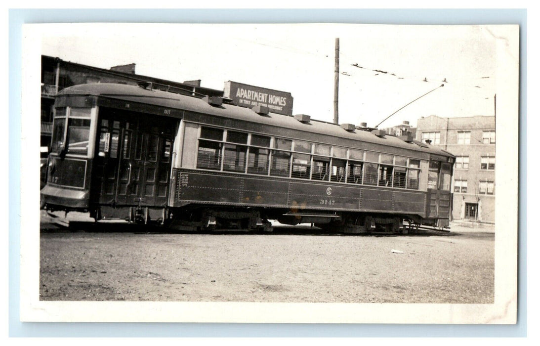 1937 Chicago Streetcar Trolley Illinois IL #3147 Paul Westbrook Photo
