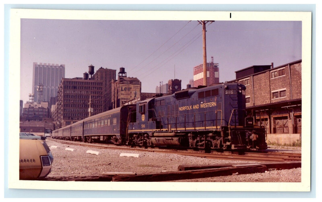 1972 Orland Park Local Train Norfolk and Western  #516 Chicago Illinois IL Photo