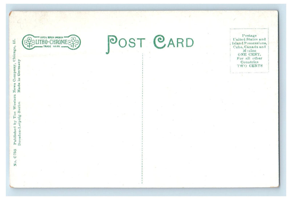c1910 Deer Creek Dam Delphi Indiana IN Unposted Antique Postcard