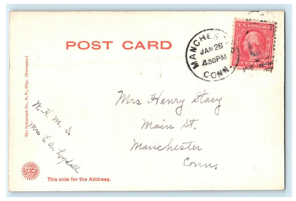 1918 ME Church Cottage City Massachusetts MA Posted Antique Postcard