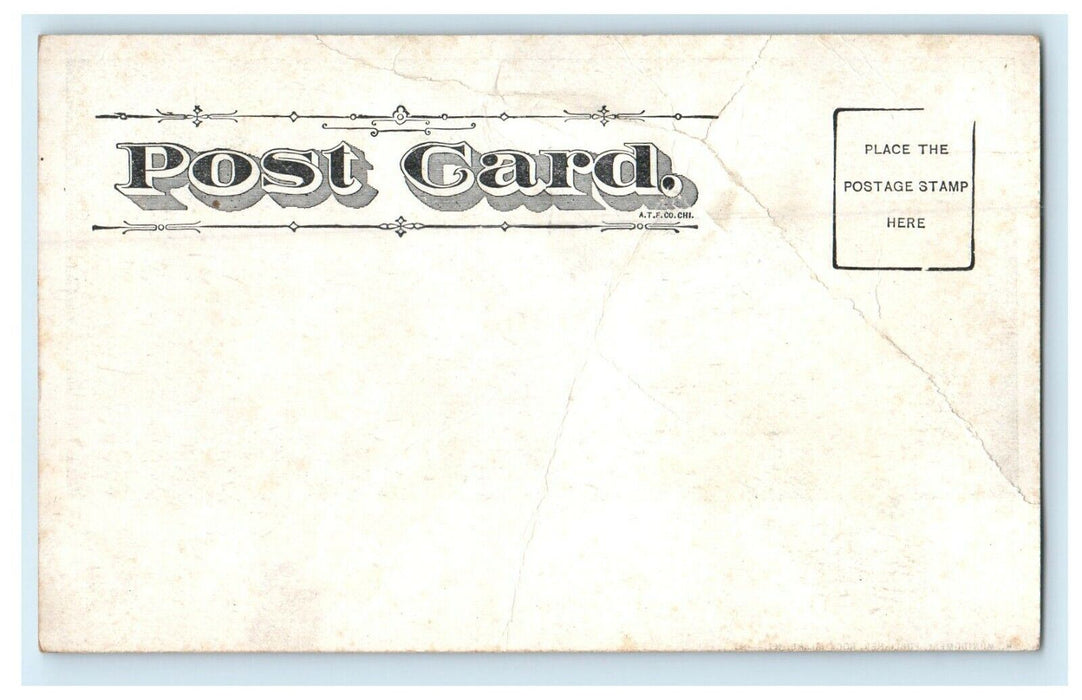 c1905 Water Power Station Rock Island Arsenal Illinois IL Antique Postcard