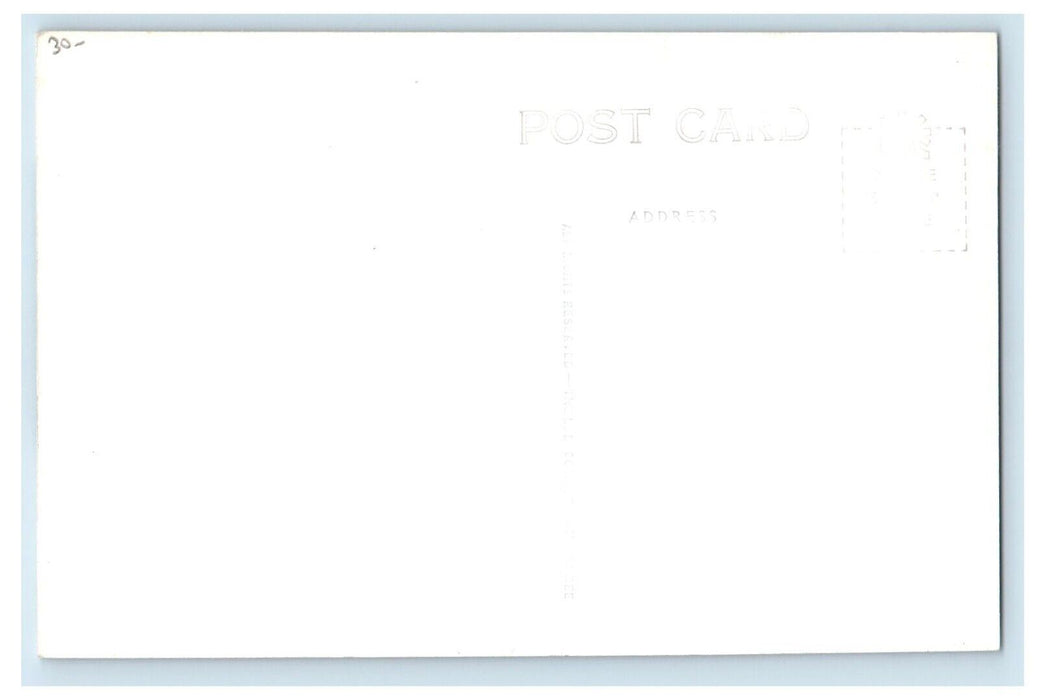 Greetings From Oscoda Michigan MI, Curve Road View RPPC Photo Unposted Postcard