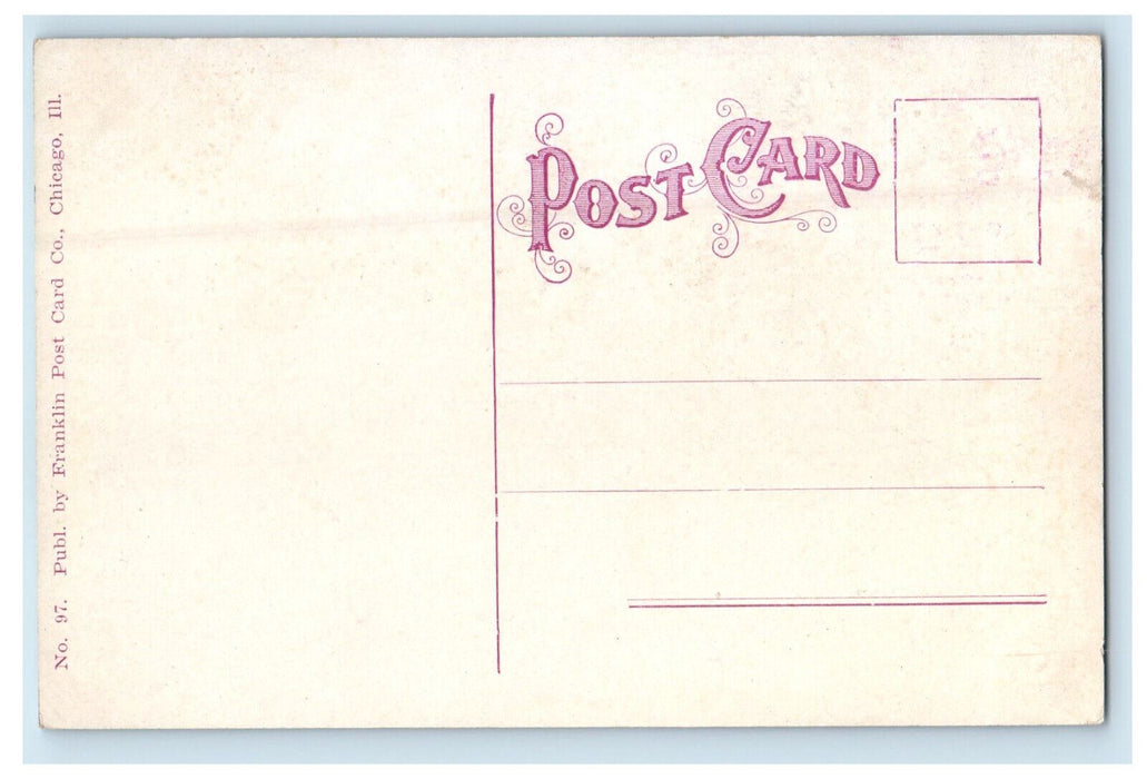 c1910 Dearnborn Street Railroad Station Chicago Illinois IL Postcard