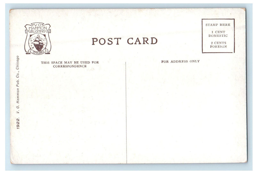 c1910 Interior, Waiting Room, Chicago and North West Railway Chicago IL Postcard