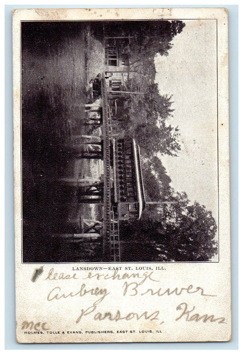 1906 Lansdown East St. Louis Illinois IL Unposted Antique Postcard