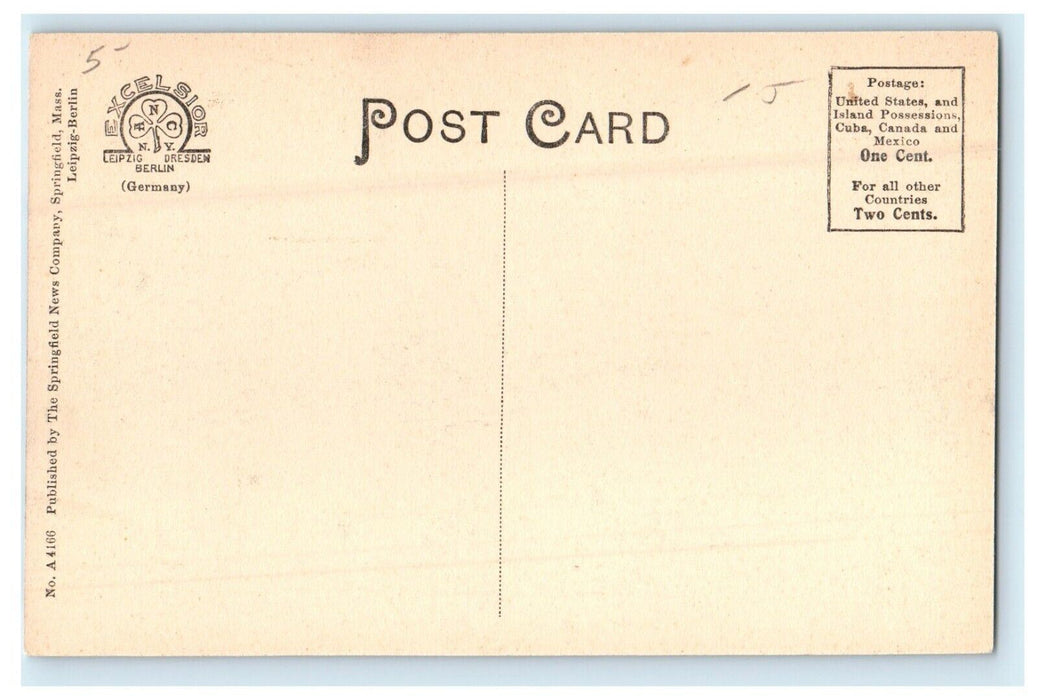 c1910 Memorial M.E Church Wilbraham Massachusetts MA Antique Postcard