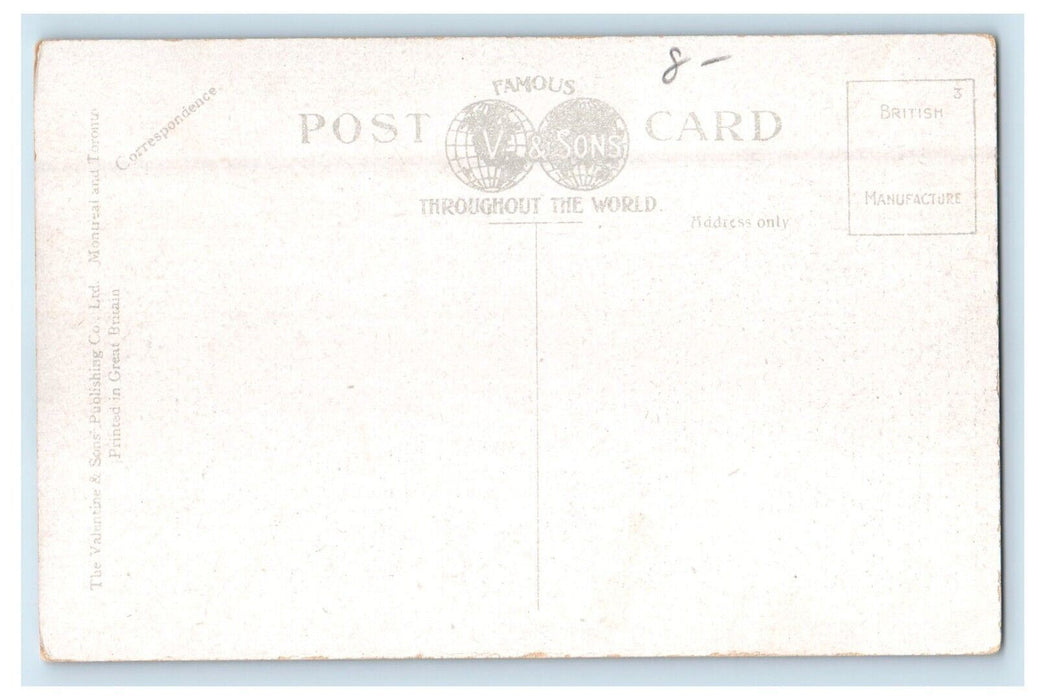 c1910's C.P.R. Depot Station Railroad Train Banff Canadian Rockies Postcard