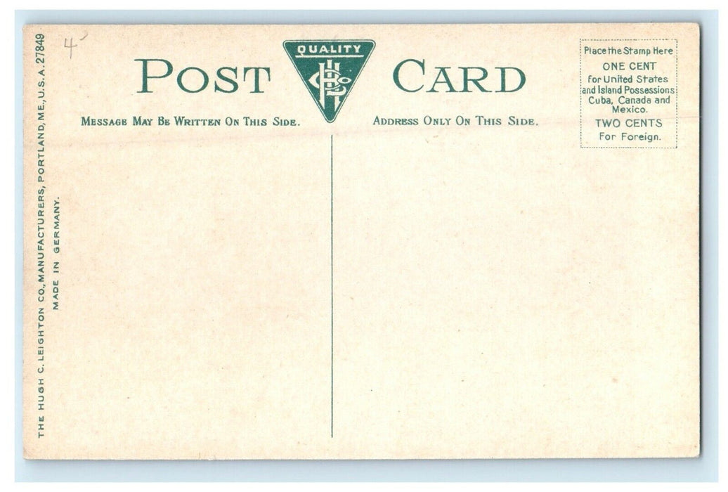 c1910 Congregational Church East Weymouth Massachusetts MA Antique Postcard