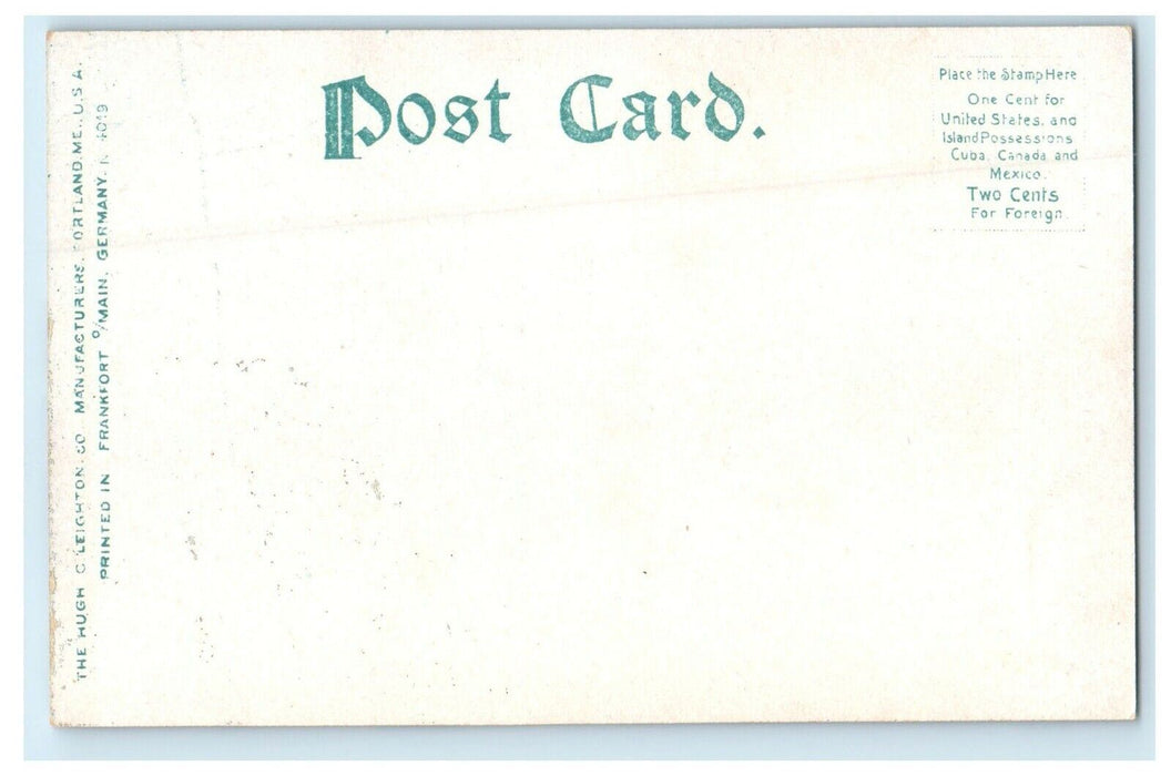 1905 White Head Channel. Cushing's Island Portland Harbor, Maine ME Postcard