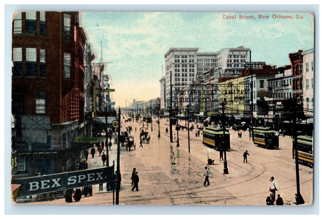 1912 Canal Street, New Orleans Louisiana LA Posted Antique Postcard