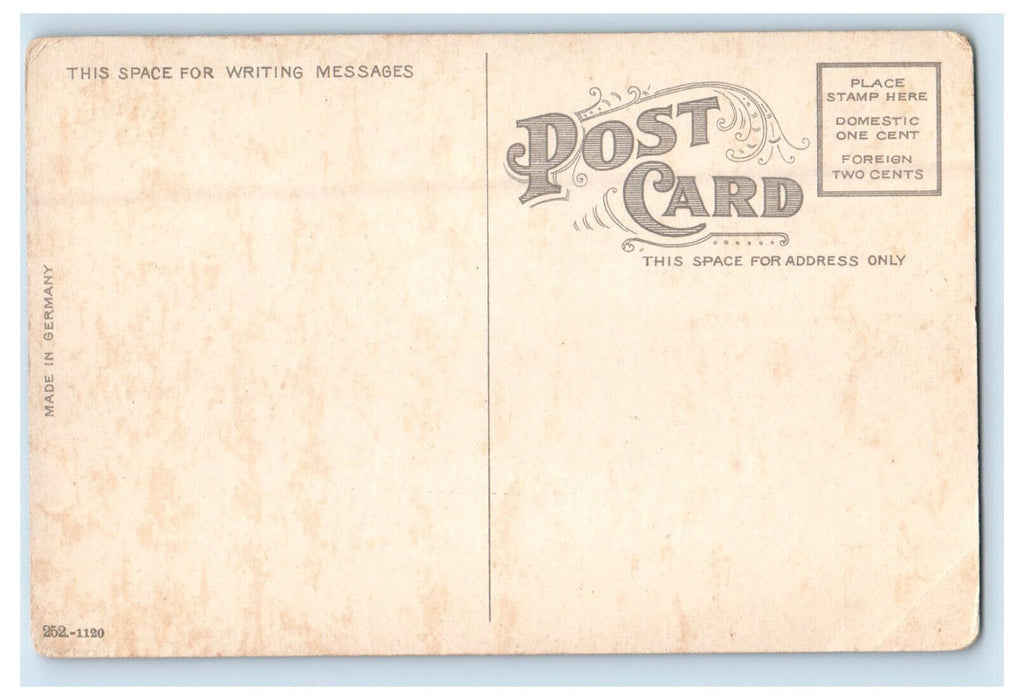 c1910 Train Approaching, North-Western Railroad Bridge, Eau Claire WI Postcard