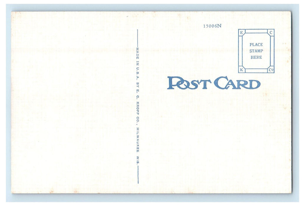 c1940s Neopit Saw Mills, Menominee Indian Reservation Vintage WI Postcard