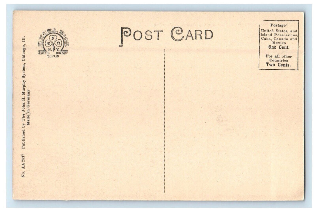 c1910's Chicago Milwaukee & St. Paul Railway Station Milwaukee WI Postcard