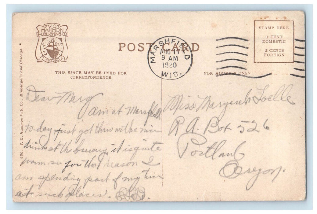 1920 Twin City Sight Seer at Indian Mounds Park St. Paul MN Postcard