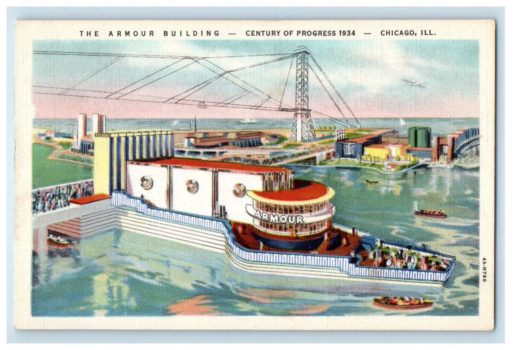 1934 The Armour Building Century of Progress Chicago Illinois IL Postcard