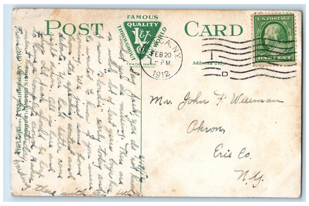 1912 Goldwin Smiths Hall Of Humanities Cornel University Ithaca NY Postcard