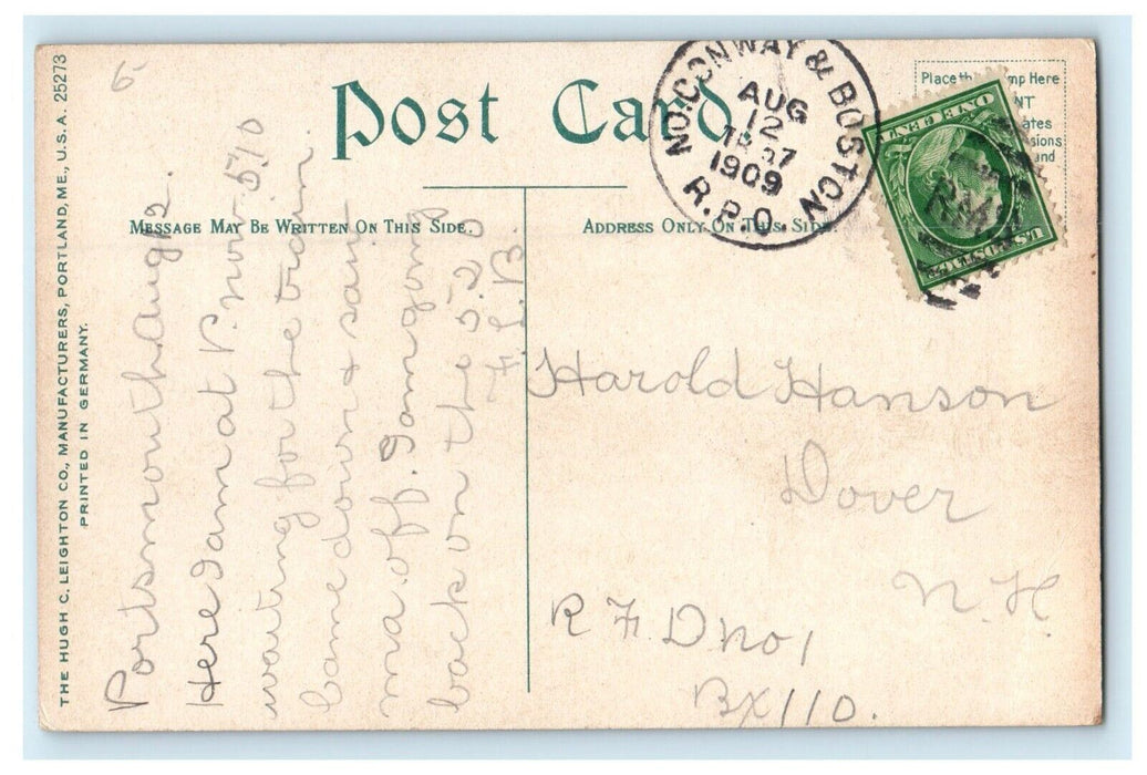 1910 Hotel Champernowne, Kittery Point, Maine ME Antique Posted Postcard