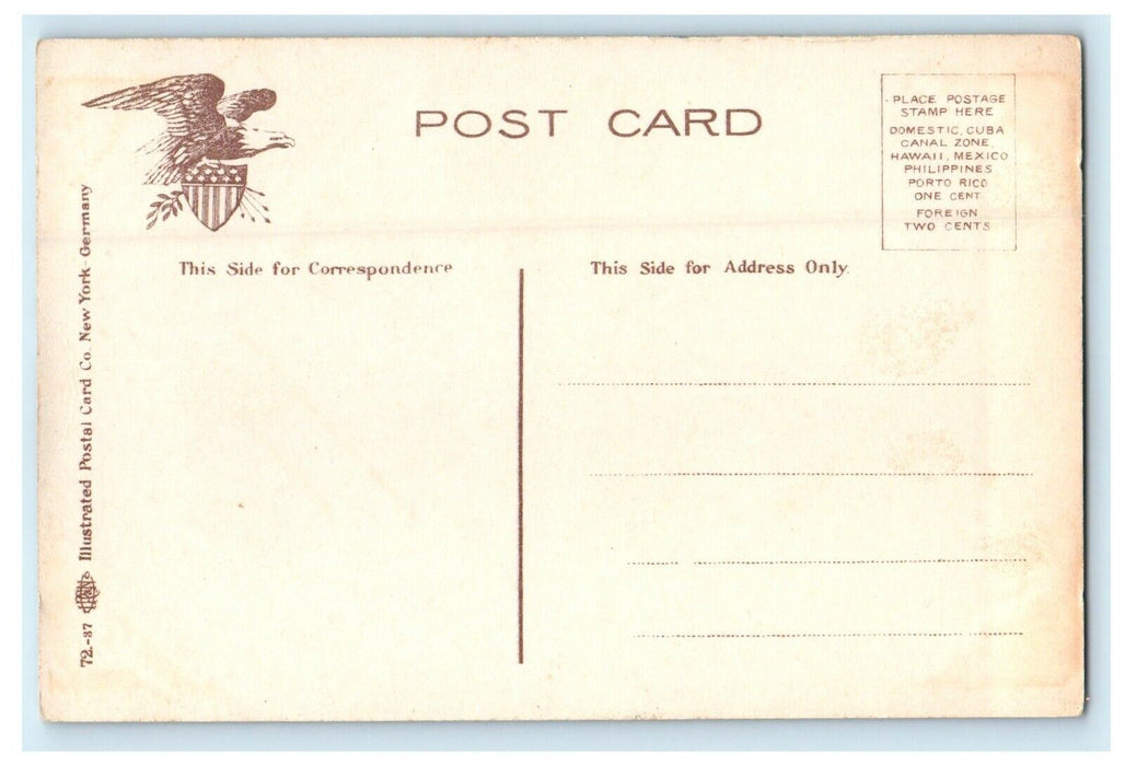 1912 US Battleship Connecticut CT Antique Posted Postcard