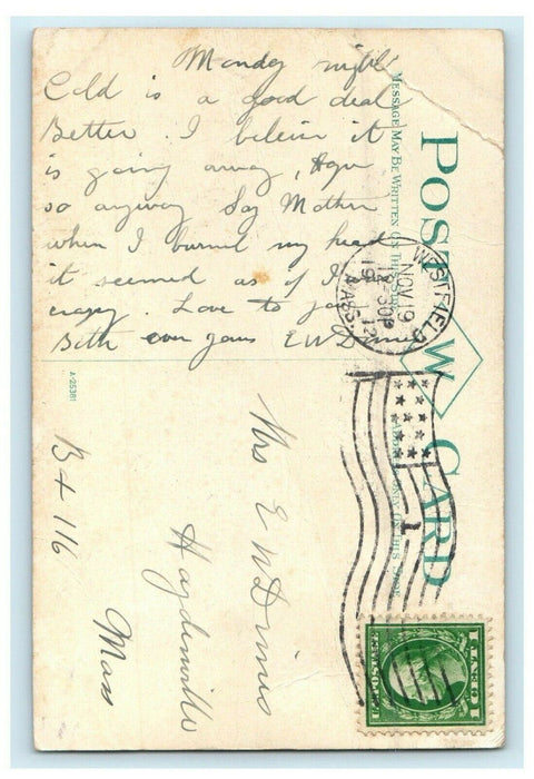 1912 Tobacco Field Near Westfield, Massachusetts MA Posted Postcard