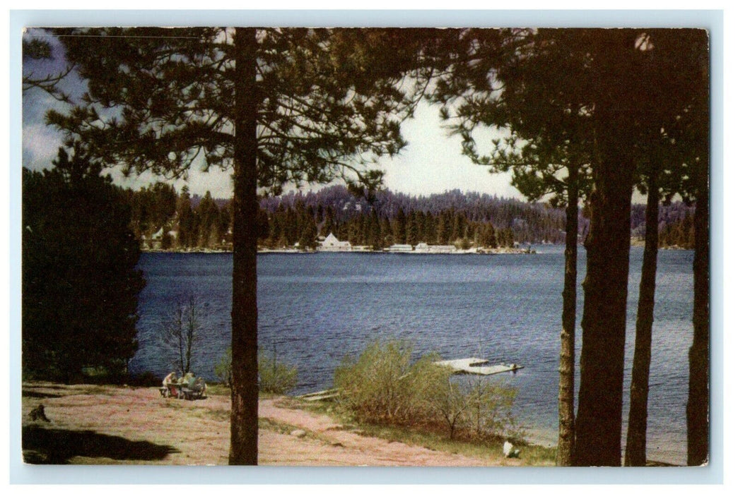 Lake Arrowhead Southern California CA Resort San Bernardino Union Oil Postcard