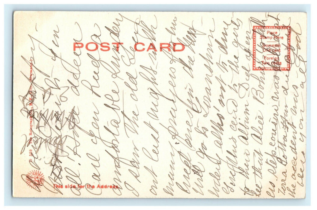 c1910 Washington Monument & Fountain Baltimore Maryland MD Posted Postcard
