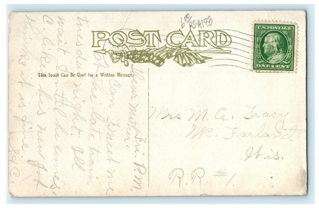 c1910 Best of Friends Dogs Comic Humor Funny Postcard