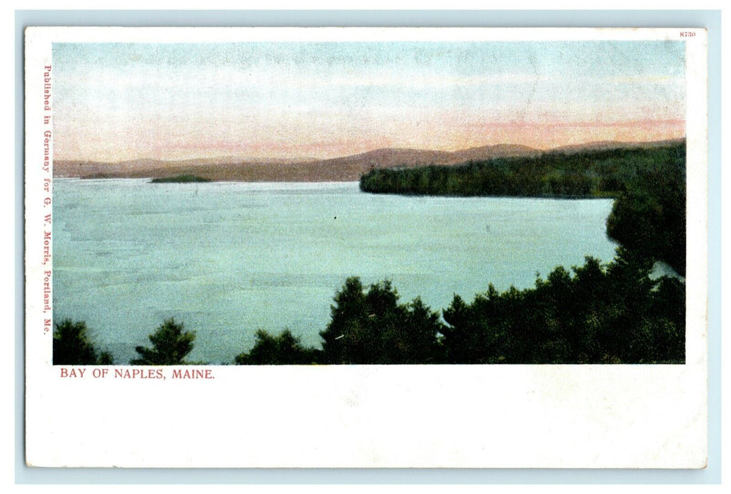 c1900 Bay of Naples Maine ME Private Mailing Card Unposted Antique Postcard