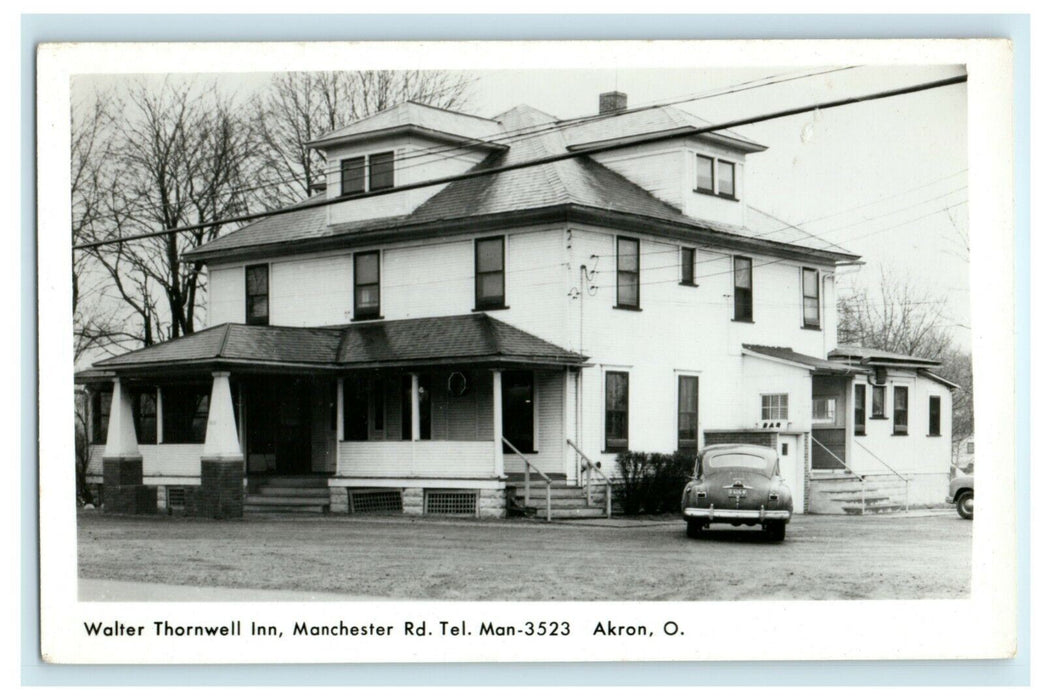 c1960's Walter Thornwell Inn Akron Ohio OH Unposted Antique RPPC Photo Postcard