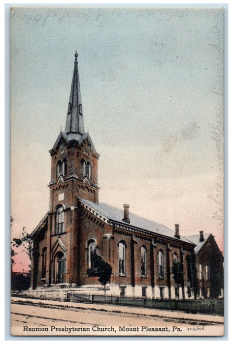 1909 Reunion Presbyterian Church Mount Pleasant Pennsylvania PA Postcard